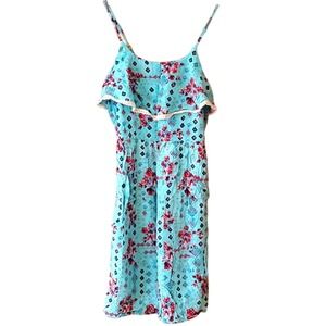 Xhilaration Girls Spaghetti Strap Floral‎ Summer Dress Size XL